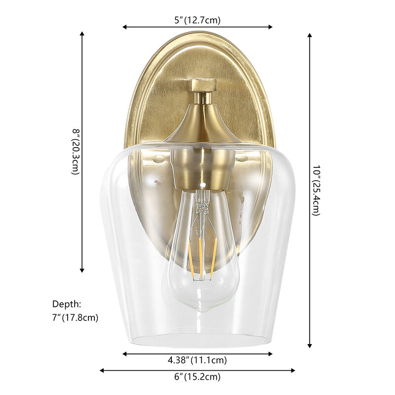 Jayne Iron/Glass Cottage Rustic LED Vanity Light image number 2