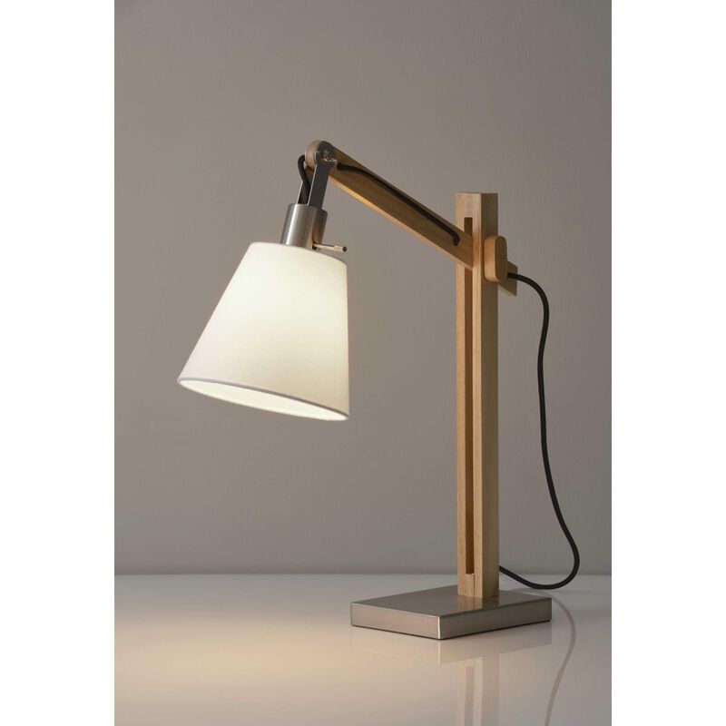 HomeRoots   Wood Table Lamp, 5.25 x 1421 x 1925 in. image number 1