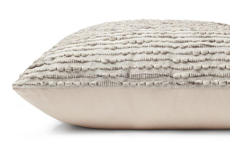 Natural P1155 Throw Pillow by Magnolia Home by Joanna Gaines x Loloi, Set of Two