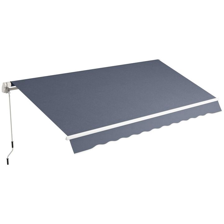 Hivvago Retractable Sun Shade Awning for Deck or Yard