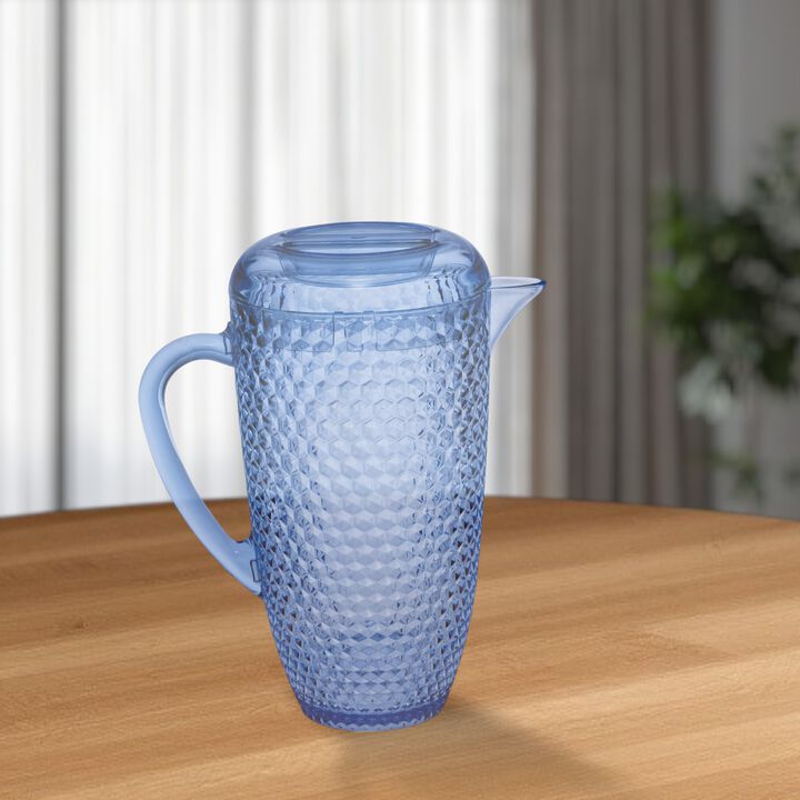 Diamond Acrylic Pitcher for Water, Juice, Cocktails, and Entertaining