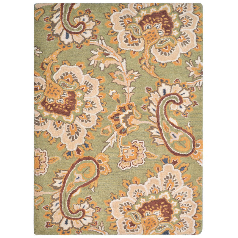 RUGSOTIC CARPETS HAND TUFTED WOOL ECO-FRIENDLY AREA RUGS  - Rectangle Shape, Size, Floral Modern Design, High Pile Thick Handmade Anti Skid Area Rugs for Living Room, Bed Room (K00151) image number 0