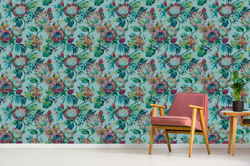 Protea Peel & Stick Wallpaper image number 1
