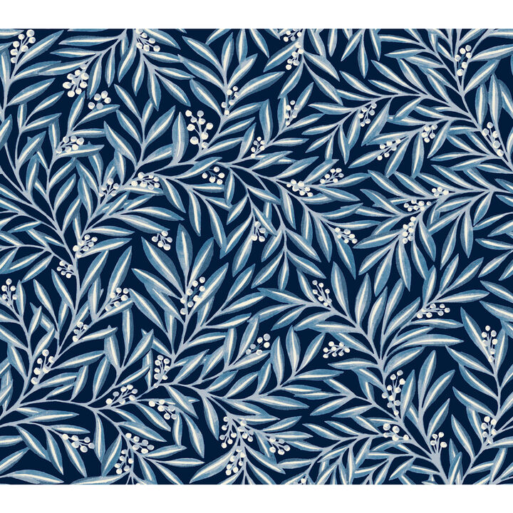 Rowan Navy Wallpaper