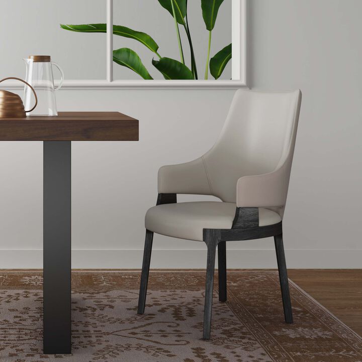 Kara Gray Dining Arm Chair