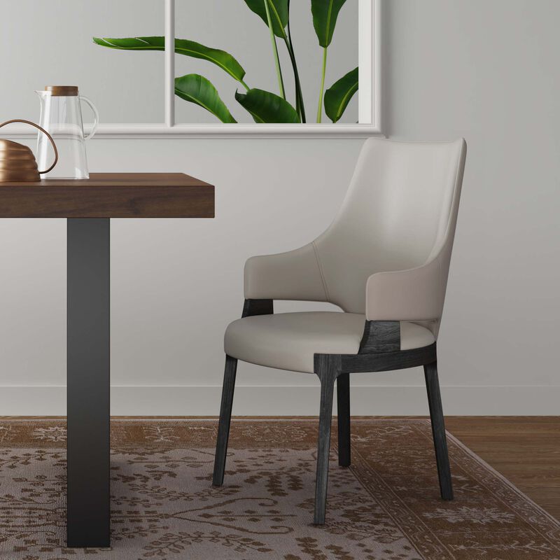 Kara Gray Dining Arm Chair