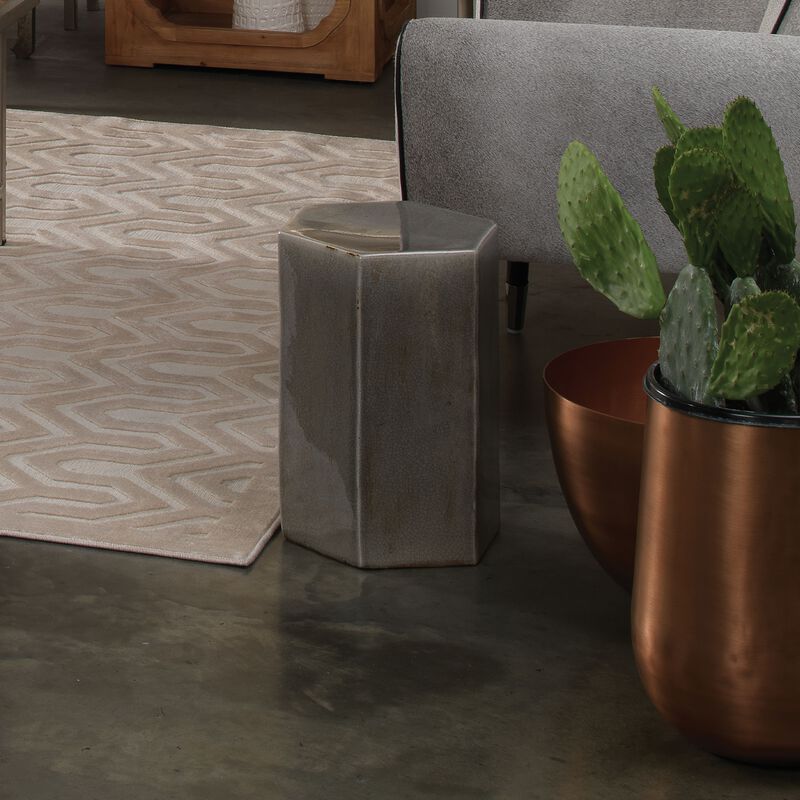 Porto Ceramic Indoor/Outdoor Side Table-Small, Pistachio