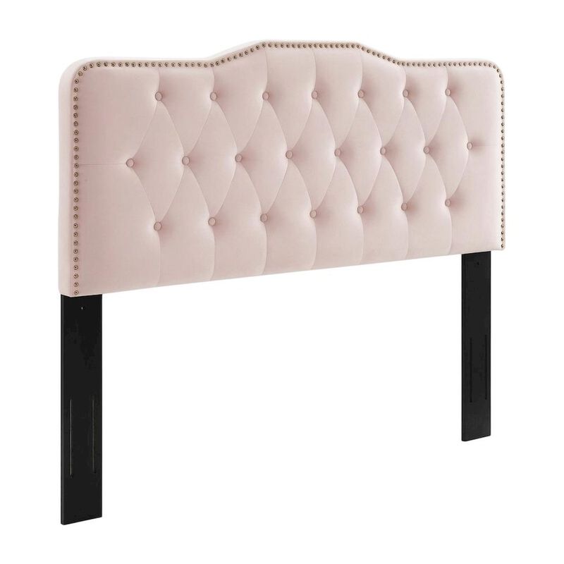Tufted Velvet Full/Queen Headboard with Plush Upholstery and Sturdy Frame image number 0
