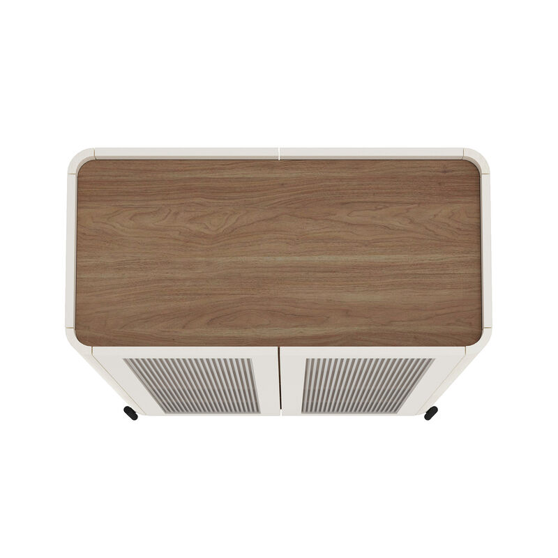 Abbey Beige D&eacute;cor Cabinet