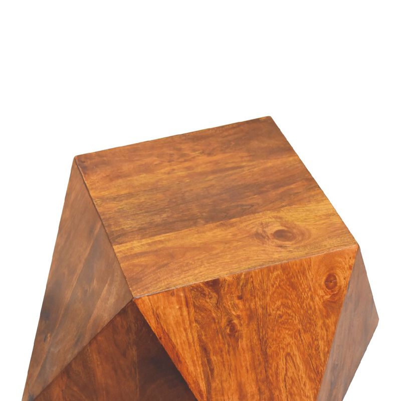 Artisan Furniture Chestnut Abstract End Table