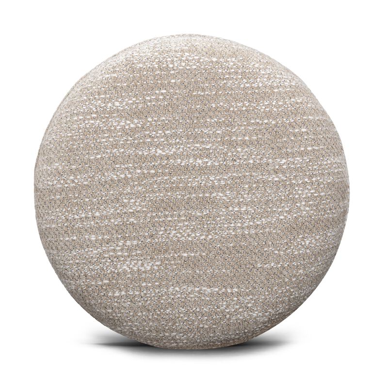 Tov Furniture Tomlin Beige Gaming Ruched Ottoman image number 3