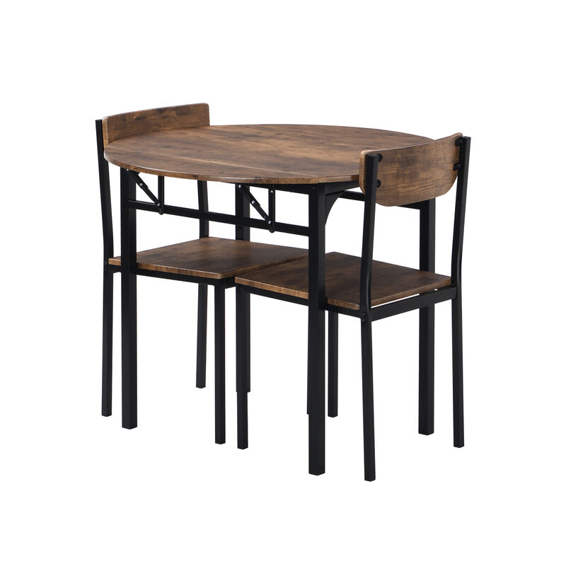 Streamdale 3-Piece Dining Set with Drop Leaf and 2 Chairs image number 7