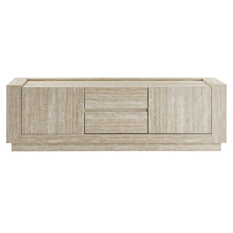Modway Hollis TV Console with Faux in Travertine image number 7