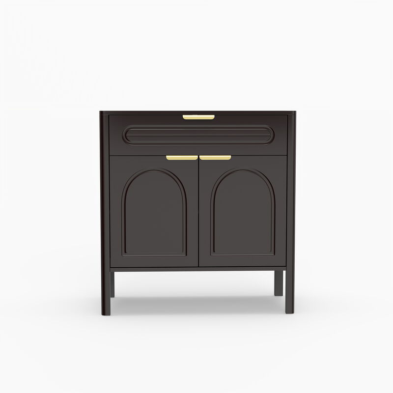 Hirtlu Arched Accent Storage Cabinet image number 0