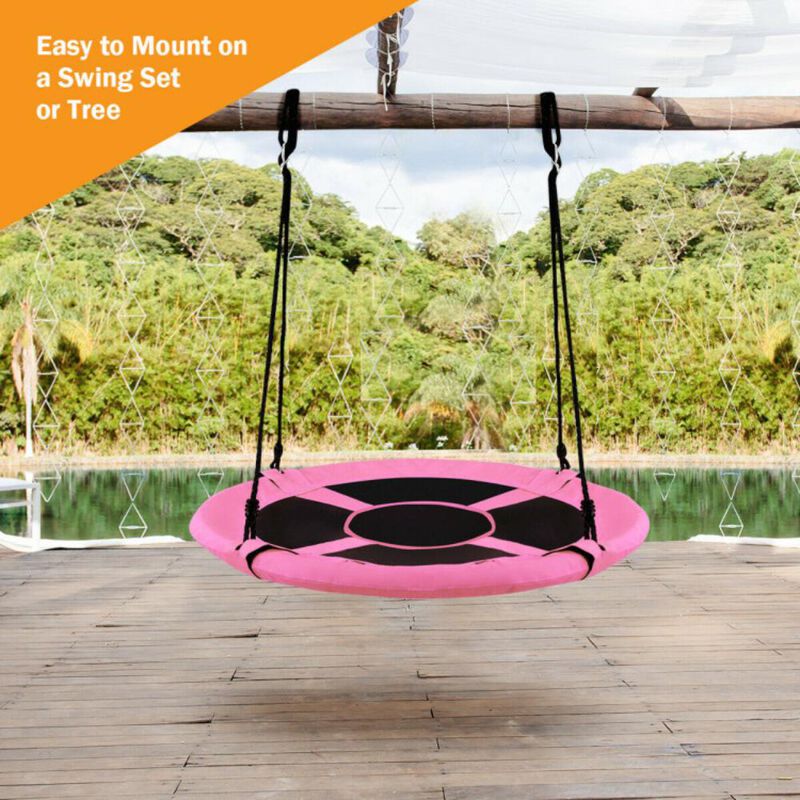 Hivvago Flying Saucer Tree Swing Indoor Outdoor Play Set