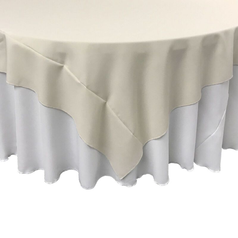 72-Inch Square Table Cover in Polyester Poplin for Kitchen or Parties image number 2