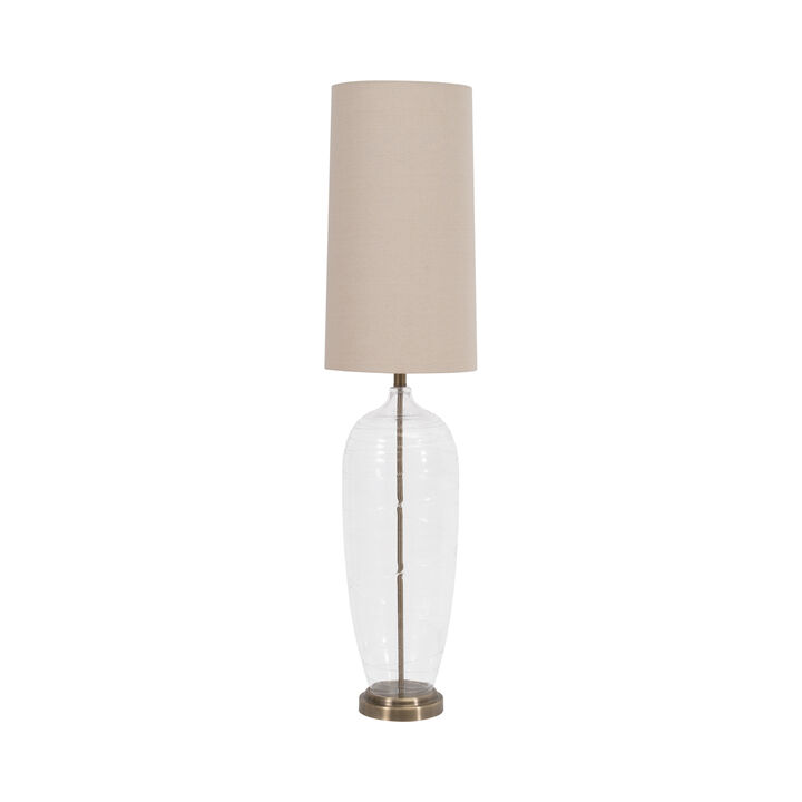 Glass 50" Bottle Table Lamp