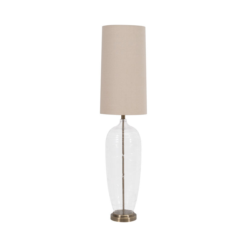 Glass 50" Bottle Table Lamp image number 0