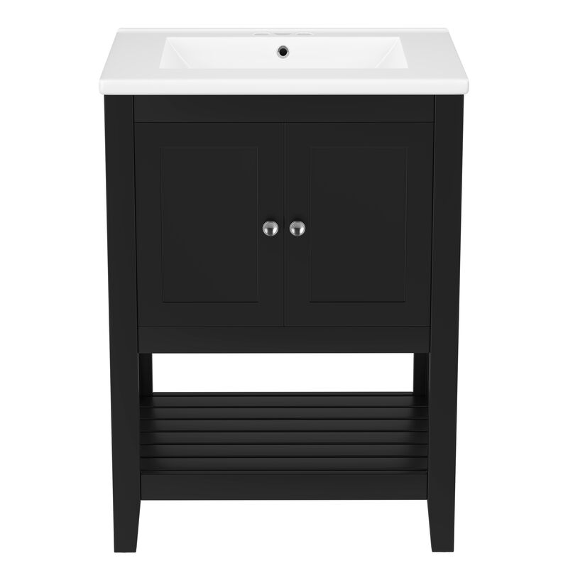 Merax Modern Sleek Bathroom Vanity with Sink