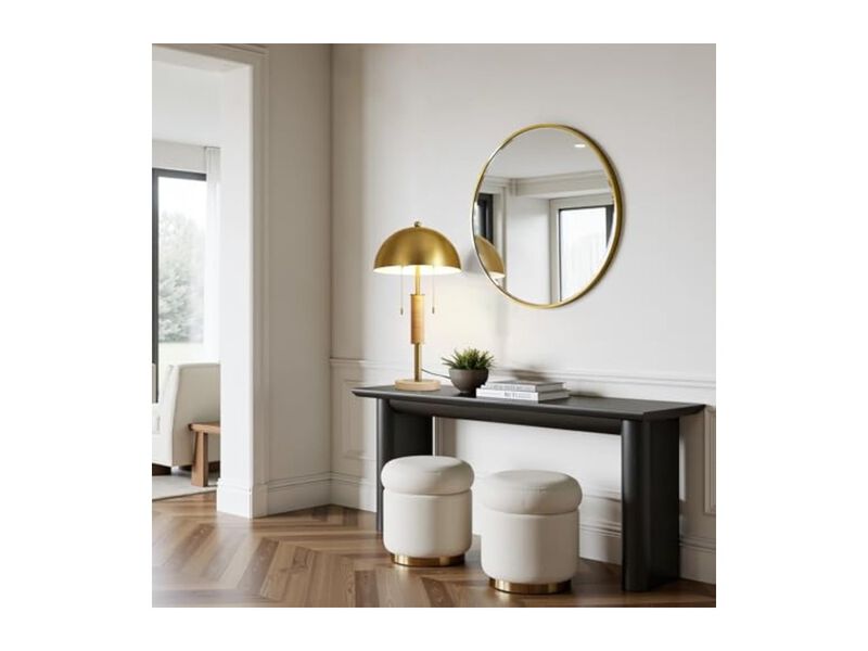 Modern Mid Century Metal Nightstand Lamp For Living Room Bedroom Nightstand Gold image number 2