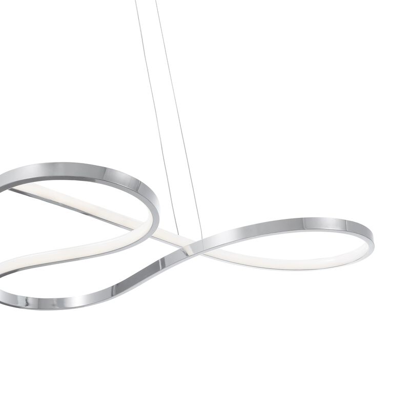 Shanghai Chandelier Chrome Metal Integrated LED Dimmable