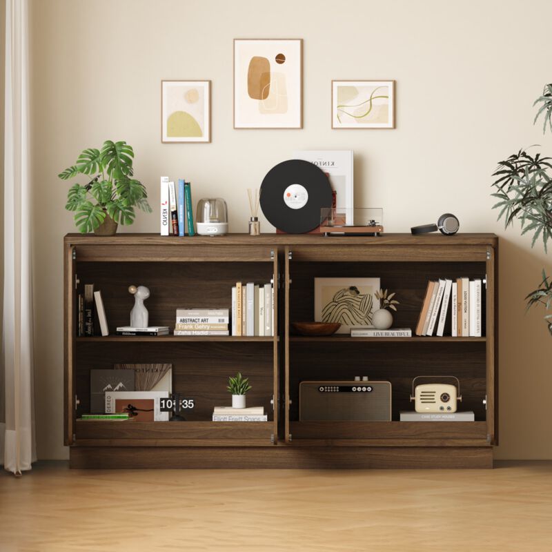 Boxpex 4-Door Sideboard Buffet Cabinet image number 2