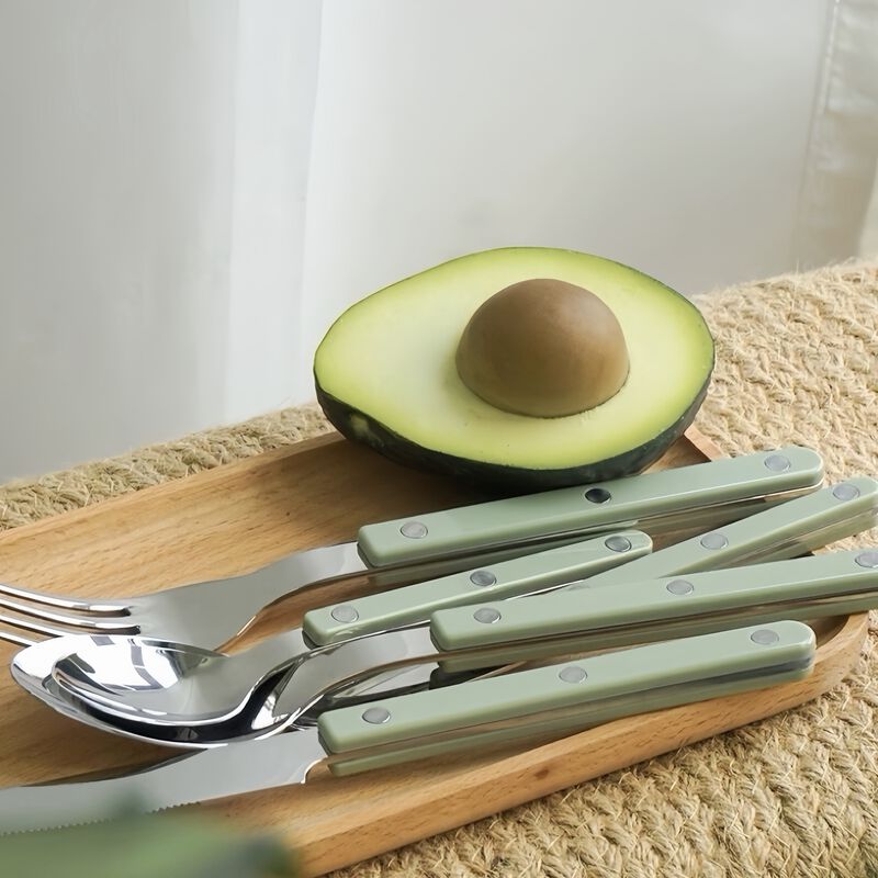 Retro Nordic Flatware Set of 10 image number 4