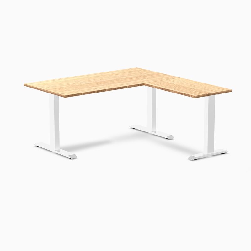 Desky Zero Bamboo L-Shape Office Desk image number 4