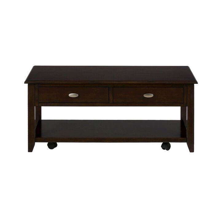 Jofran Merlot Warm Contemporary 44 Coffee Table