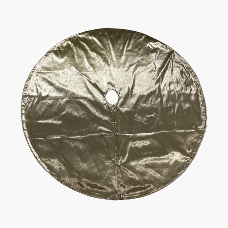 Vickerman 60" Gold Metallic Christmas Tree Skirt image number 0
