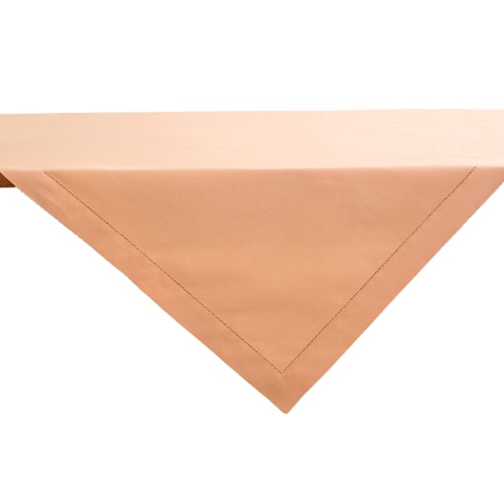 Solino Home Cotton Linen Table Throw - Cotton Linen Hemstitch