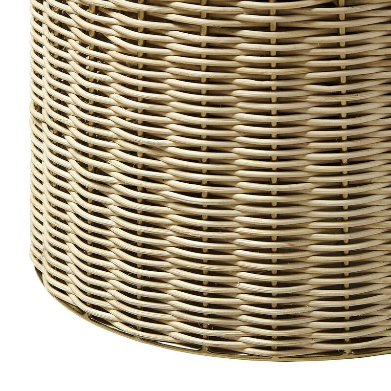 Lazaro Round Rattan Side Table image number 5