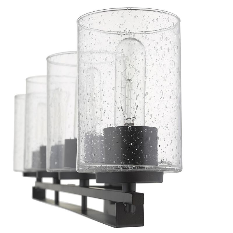 Hivvago Orella 4-Light Matte Black Sconce