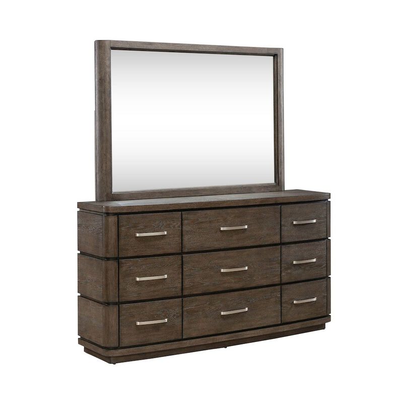 Liberty Furniture California King Panel Bed LED Touch Light, Dresser & Mirror, Chest, Night Stand image number 5