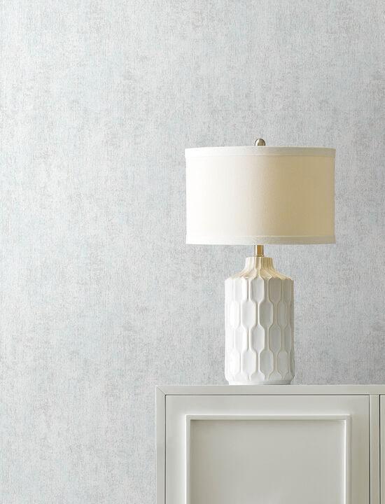 Edmore Silver Faux Suede Wallpaper (Set of 2)