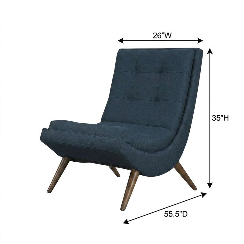 Fabric-Upholstered Lounge Chair for Living Room and Bedroom, Gray image number 2