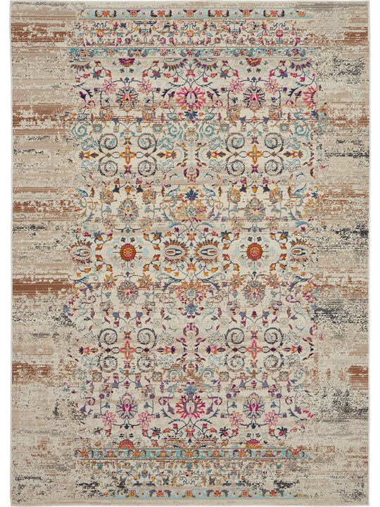 Vintage Kashan VKA02 Ivory 5'3" x 7'10" Rug