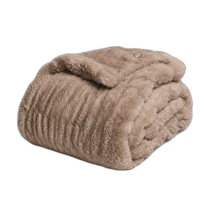 L.A. Escapade Large Faux Fur Throw Blanket