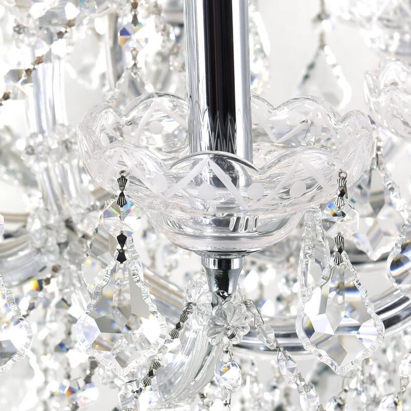 Maria Theresa 25 Light Up Chandelier With Chrome Finish