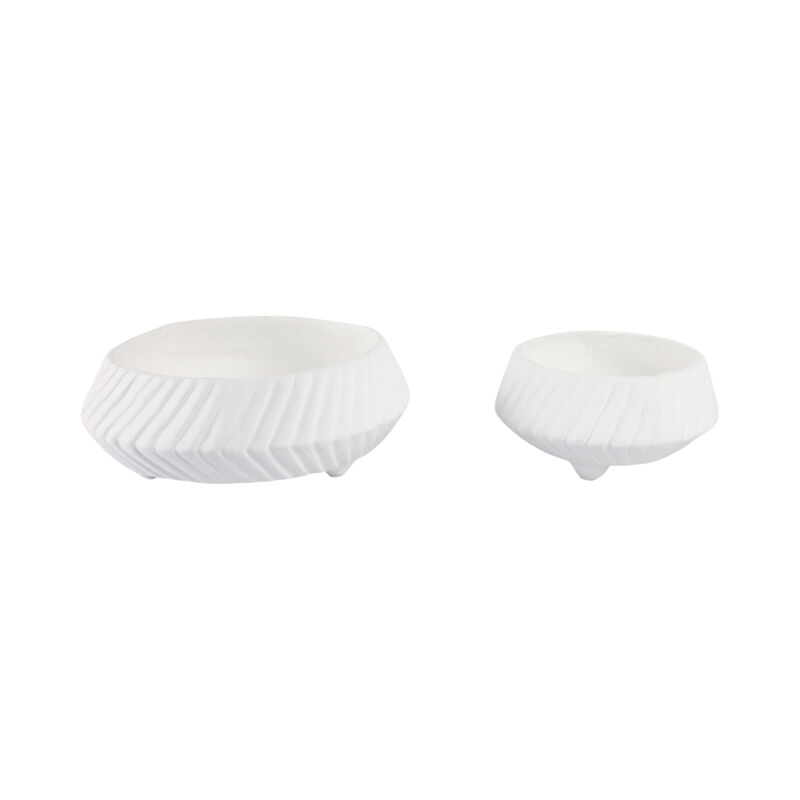 S/2 Tapered Ecomix Bowls White image number 2