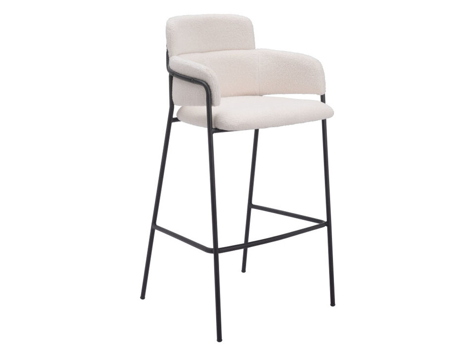 Marcel Barstool (Set of 2) Cream
