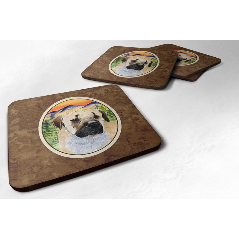Caroline's Treasures SS8197FC Anatolian Shepherd Foam Coasters (Set of 4), 3.5 H x 3.5 W, Multicolor image number 0