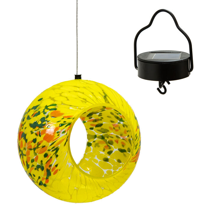 Glass Fly-Through Bird Feeder Solar