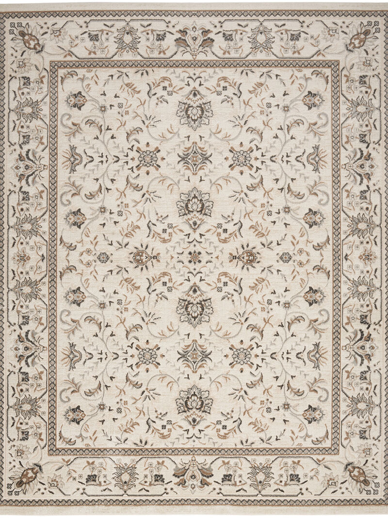 Serenity Home SRH02 Ivory/Mocha 10' x 14' Rug