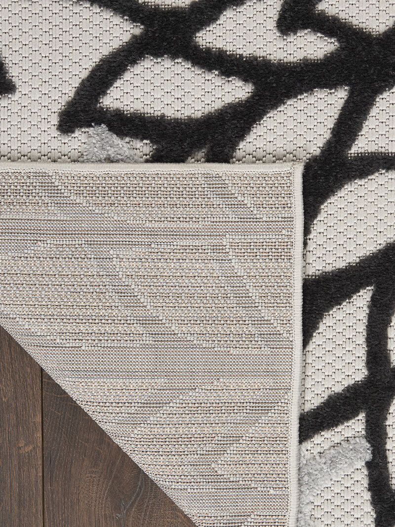 Aloha ALH05 Black/White 6' x 9' Rug