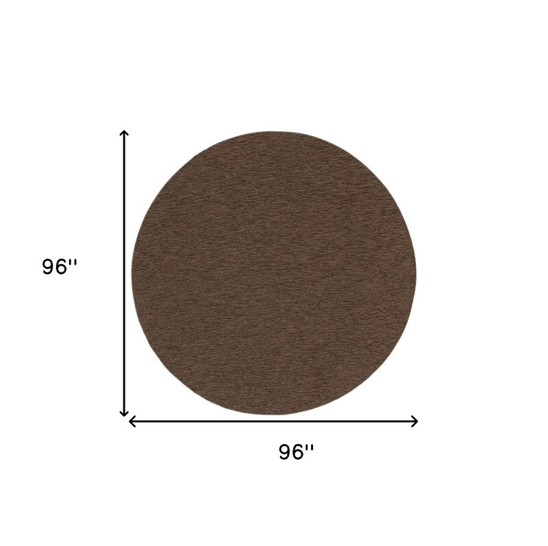 HomeRoots Round Geometric Indoor Outdoor Area Rug image number 2
