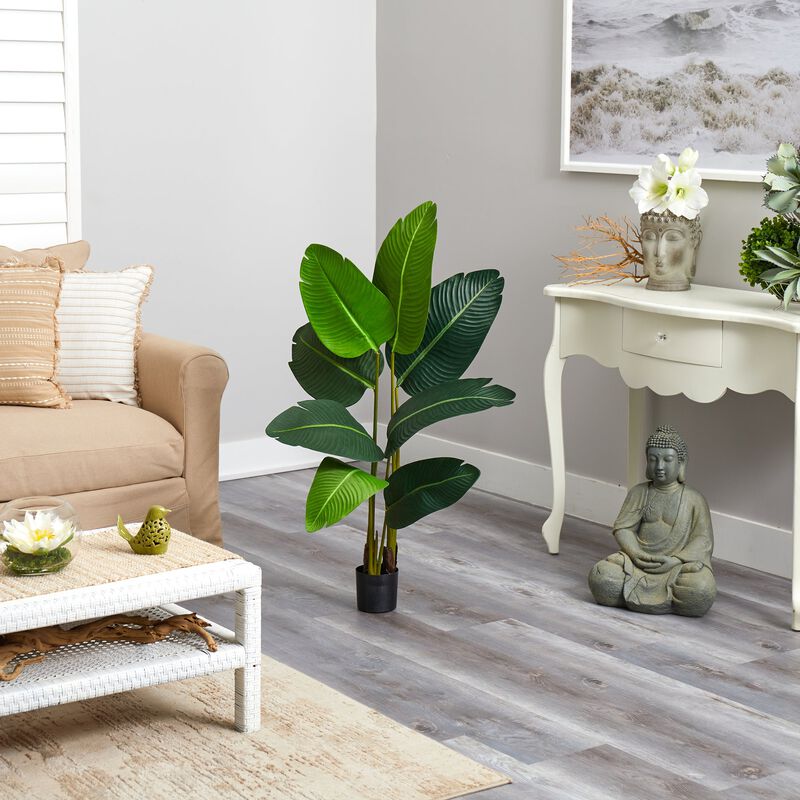 Hivvago 3.5 Feet Travelers Palm Artificial Tree