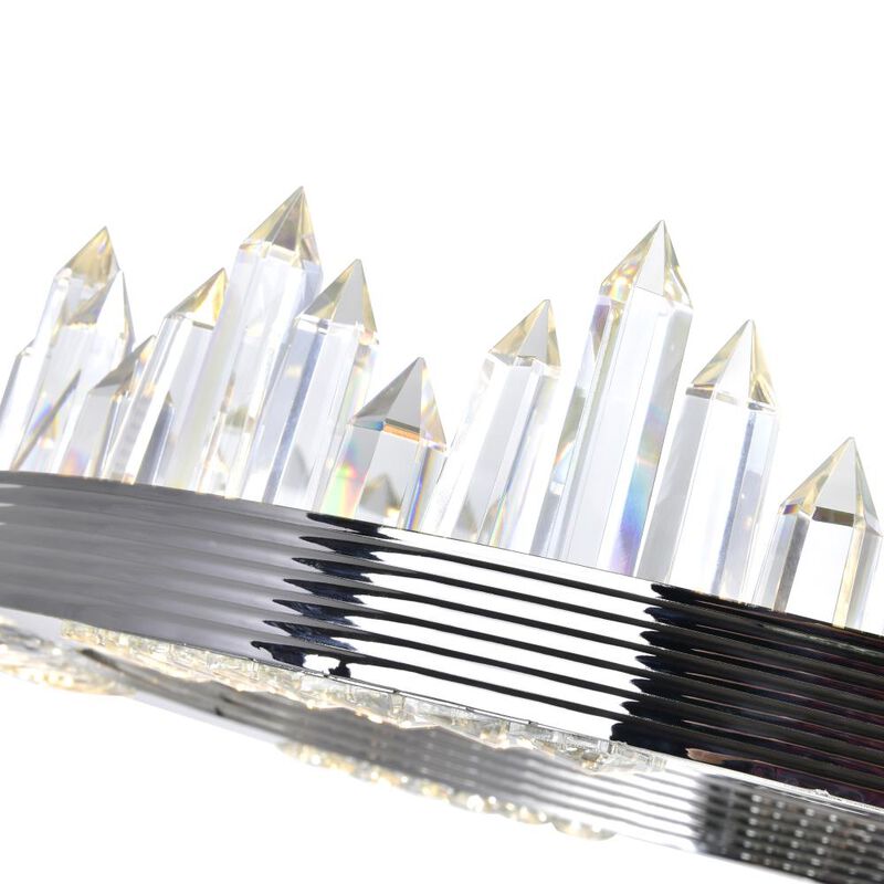 Agassiz LED Chandelier With Polished Nickel Finish