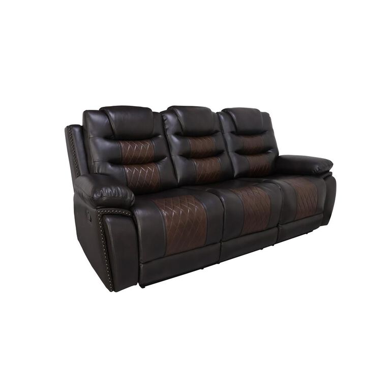 New Classic Furniture Nikko Sofa W/Pwr Fr-Brown