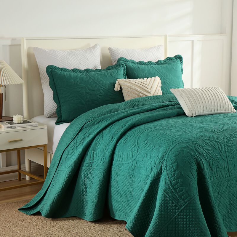 MarCielo 100% Cotton Oversized Bedspread Quilt Set T